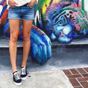 Black KEDS Triple Kick Platform Sneakers